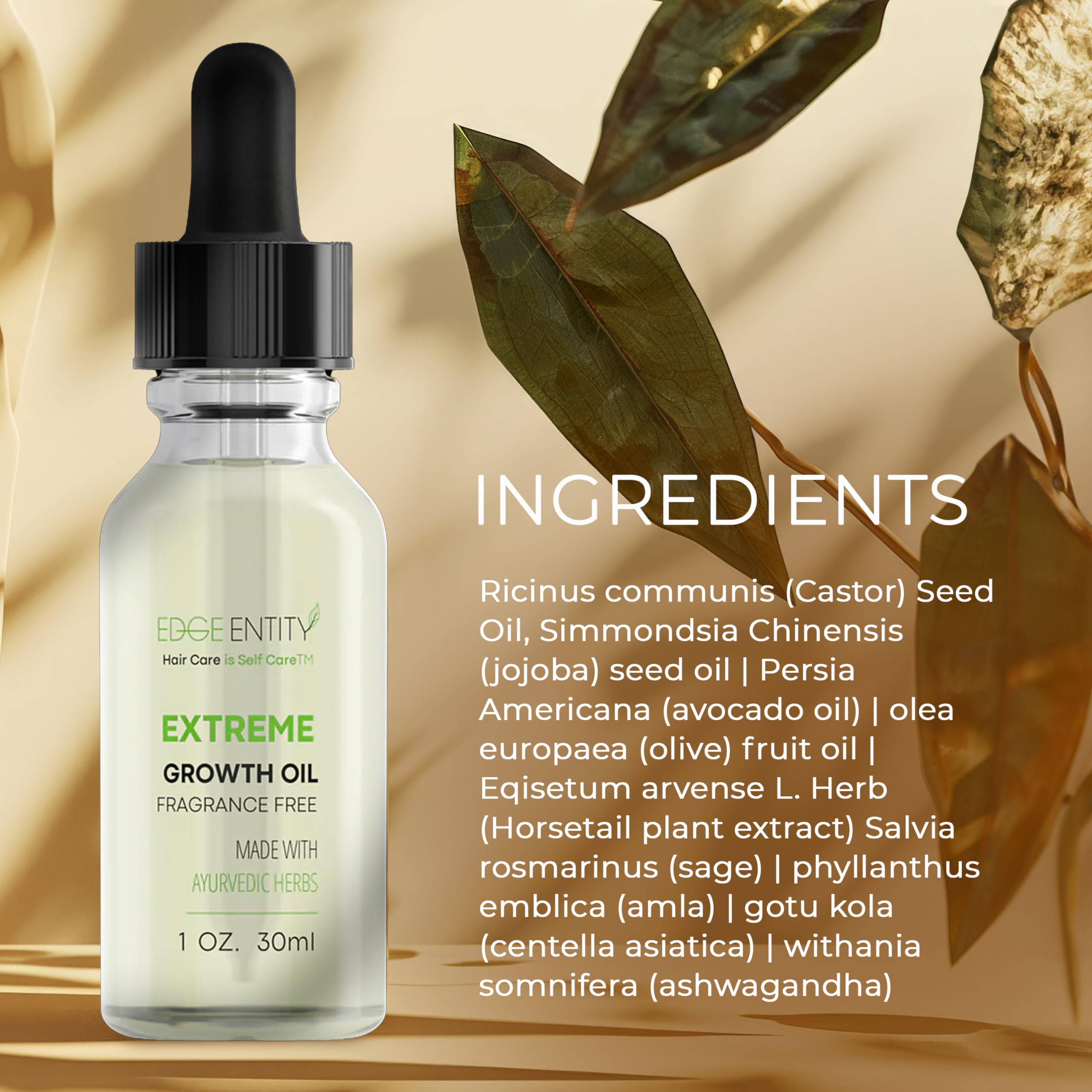 Edge Entity Extreme Growth Oil Fragrance Free