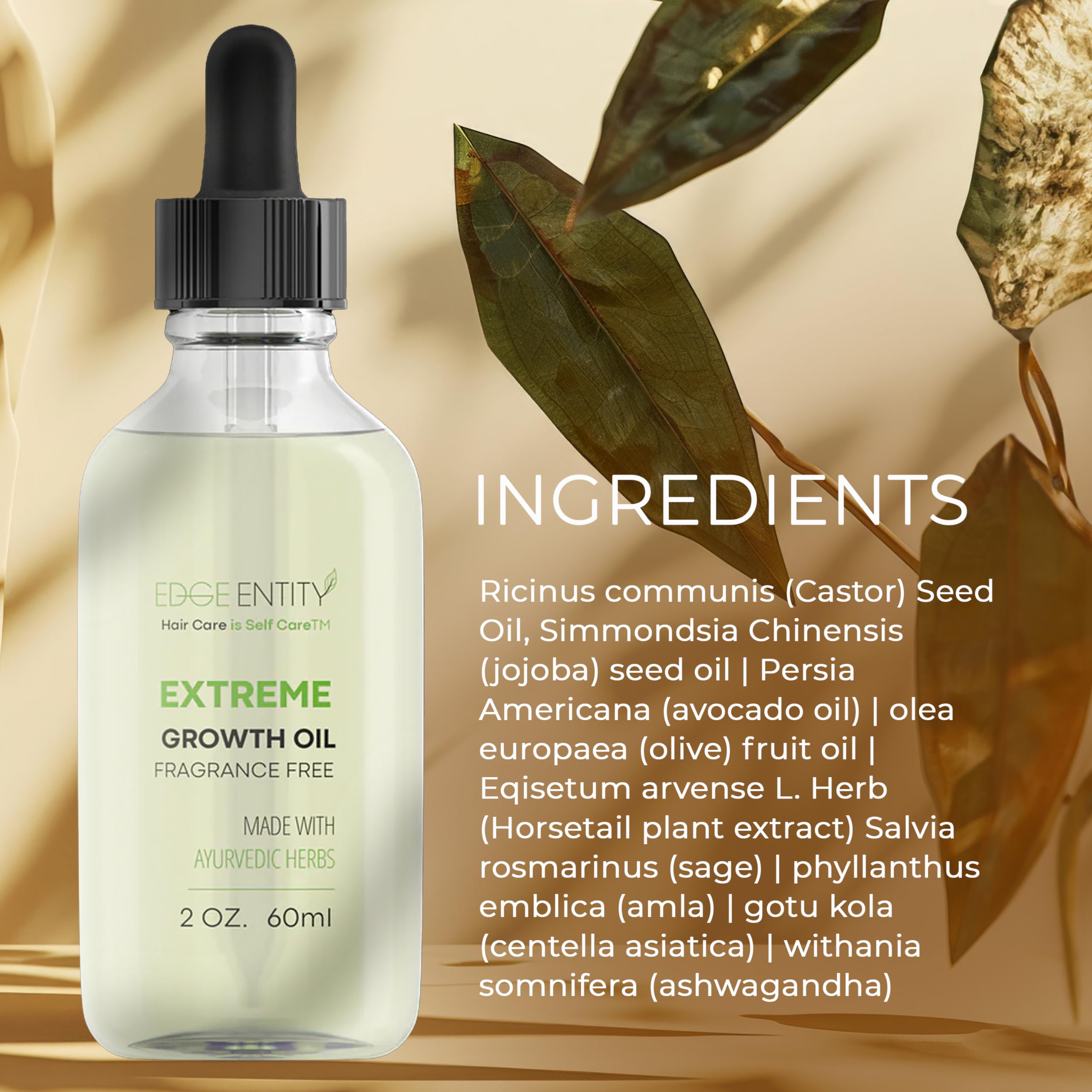 Edge Entity Extreme Growth Oil Fragrance Free